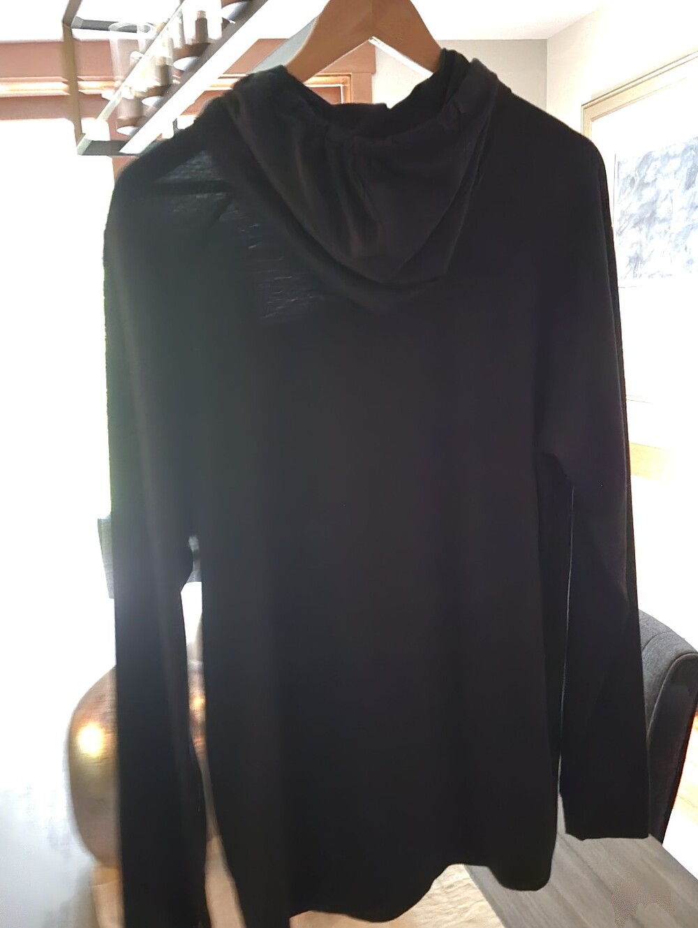 Duck Camp. New W/Tags. Men's Black Bamboo Long-Sleeve Hoodie - Picture 3 of 4